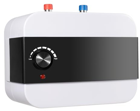 Scaldabagno elettrico istantaneo 1500 W | 6L (1,58 gal) compatto | Riscaldamento rapido in 8 – 15 minuti | Regolazione della temperatura 30 – 65 °C | Protezione dall'acqua IPX4 per bagno e cucina