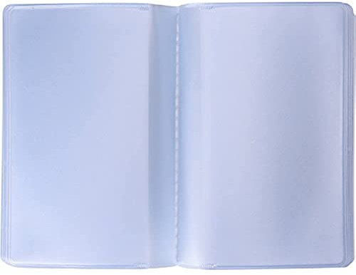 2 Stück Kunststoff Brieftascheneinsatz Kreditkartenetui mit 10 Seiten 20 Fächern und 10 Seiten 10 Fächern, transparent, Transparent, 9.5 x 6.5 cm, Kartenetui Wallet