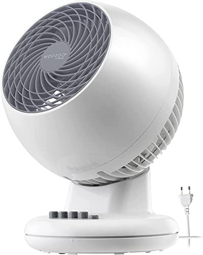 Iris Ohyama Woozoo, 13㎡, Ventilator, Weiß, 3 Geschwindigkeiten, Oszillierend, leise, Table Fan, Tischventilator, Lüfter, Bodenventilator, tragbarer, Portable, Cooling, Desk Fan, PCF-M15