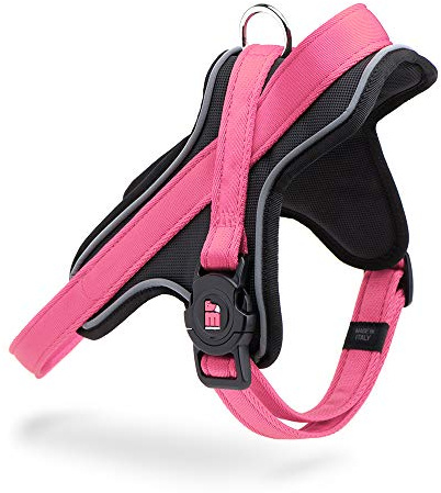 MyFamily Polyester Dog Harness, Made in Italy, Personal Data of Your Dog Always With You, Smartphone Connection with NFC Technology, Model Y, Memopet Collection (Size S)