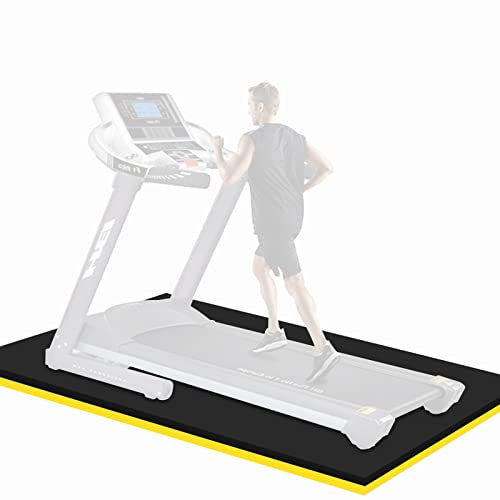 V3VOGUE Fitness Bodenschutzmatte, 2.5cm Laufband Matte, Sport Multifunktionsmatte, rutschfeste Unterlegmatte Für Fitnessgeräte, Für Trainingsgeräte, Laufbänder Und Fitnessstudios