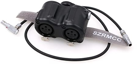 SZRMCC Audio A-Box Dual XLR Eingang Adapter für ARRI Alexa Mini Kamera RED DSMC3 V-Raptor 5 Pin Audio Port