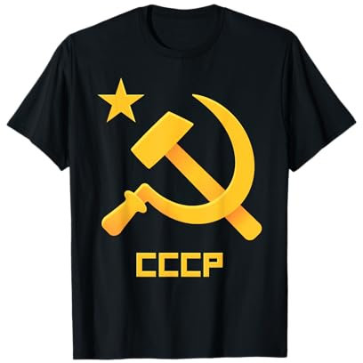 UdSSR Sowjetunion Russland Hammer Sichel UdSSR Flagge CCCR T-Shirt
