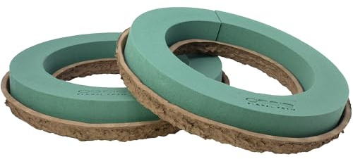 Flowerbox Oasis Steckschaum BIOLIT Ring Ø32cm Steckmasse Steckschwamm - 2 Stück