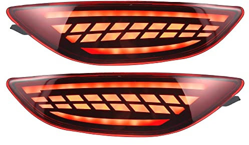 A ABSOPRO Trasero Parachoques Niebla Freno Luz 924061R200 Rojo Amarillo para Hyundai 1 Par
