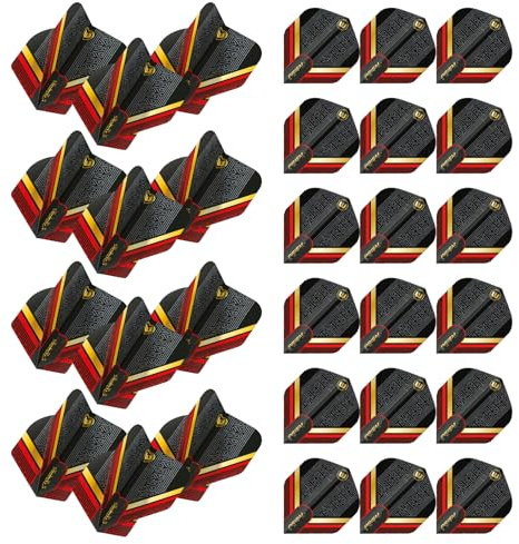WINMAU Prism Zeta Valhalla Design Dart-Flights, 10 Sets pro Packung (insgesamt 30 Dartflight)