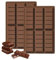 ZUUKOO LIGHT 2 piezas Molde de silicona para chocolate Moldes De Chocolate para Dulces, Alimenticio Moldes de Chocolato Profundo para hornear Reutilizables Molde Chocolate