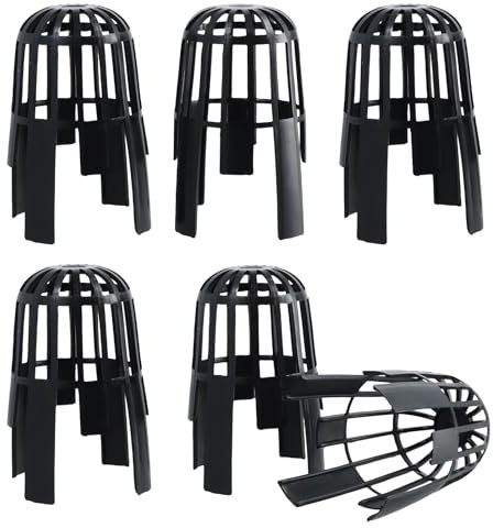6PCS Gutter Pipe Leaf Guard, Gutter Balloon Outlet Guards, Plastic Drain Protector to Stop Leaves and Better Water Drainage Fits 68mm Pipes