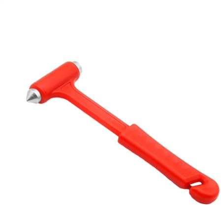 Tyinerc 10 piezas de corte y martillos martillo martillo de emergencia safe martillo de emergencia,esenciales del coche 2 en 1 accesorios de coche portátil para la liberación