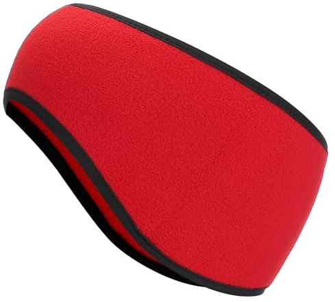 PATIKIL Öronvärmare pannband, öronvärmare vinter stretchig löpning svettband utomhus nödvändig för löpning jogging, Röd, en storlek