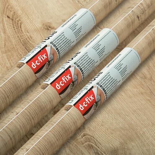 3 Rolls Ribbeck Oak Wood 90cmx2.1m d-c-fix Sticky Back Vinyl Warehouse Wrap