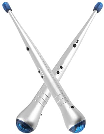 Elektrische Rhythmus -Drum -Sticks - Luftdrum -Beat -Sticks, Rock -Sound -Sticks | Interaktive elektronische Drumsticks mit eingebauten Soundeffekten, musikalischen Lichtstöcken für Übung und Spiel, D