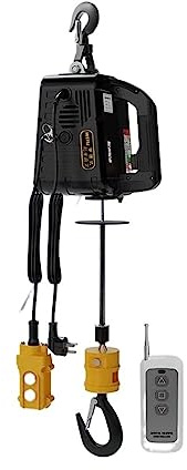 CCKUYT Cabrestante eléctrico, polipasto eléctrico portátil, cabrestante eléctrico, Control Remoto inalámbrico, grúa pequeña, grúa para decoración del hogar, cabrestante de elevación portátil