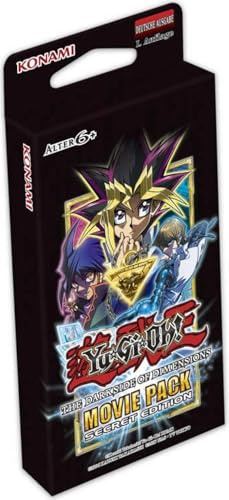 Yu-Gi-Oh! The Dark Side of Dimensions Movie Pack: Secret Edition 3er Booster Pack deutsch + Sammlerzentrale Sleeve in japanischer Spielkartengröße (für z.B. Yu-Gi-Oh!)