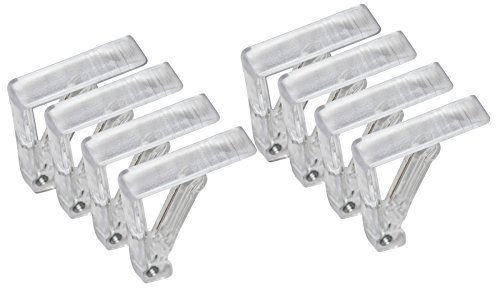 all-around24 8 Stück Tischtuchklammer Transparent, Tischdeckenklammern, Tischtuschhalter (8)