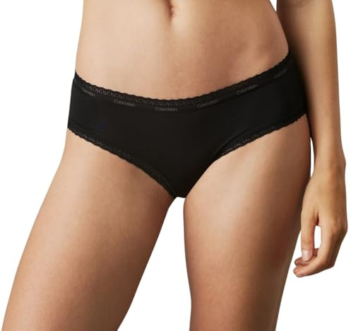 Calvin Klein Dam hipster bomull med stretch, Svart (Black), L