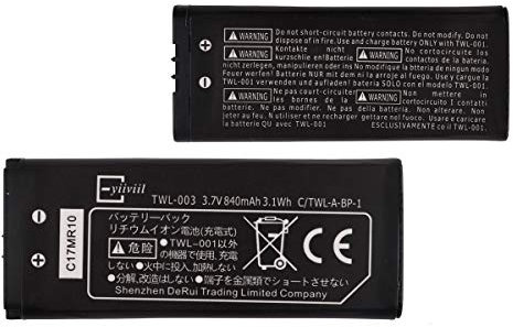 E-yiiviil Ersatzakku TWL-003 Kompatibel mit Nintendo DSi NDSi 840MAH