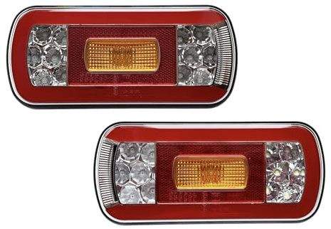 MelTruck® 2x Rückfahrscheinwerfer Rückleuchte Positionslicht N/T Bajonett 5 PIN LED 12V 24V Anhänger LKW