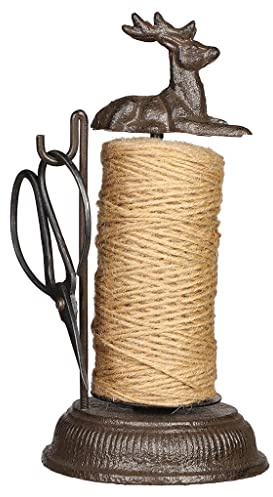 Garden Twine Dispenser Cast Iron Stag Garden String Holder with Scissors