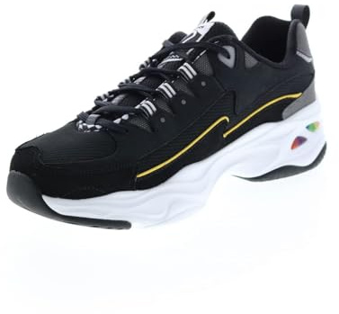 Skechers Sneaker da Donna D'Lites 4.0 Fresh Diva, Multicolore, Nero, 37 EU