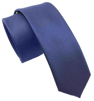 JEMYGINS Schmale Herren Krawatte einfarbig 6cm