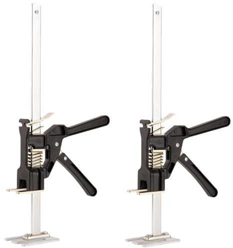 Leve Plaque Placo, 2 Pièces 38CM Lève Plaque de Placo, Manuelle de Leve Meuble, Aluminium de Lève Plaque de Placo, TOOSOAR Lève-Plaques