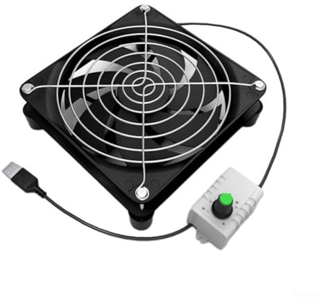 80mm DC 5V USB Cooling Fan, Router Cooling Fan DIY PC Cooler for TV Box, Cabinet, Laptop(2#)