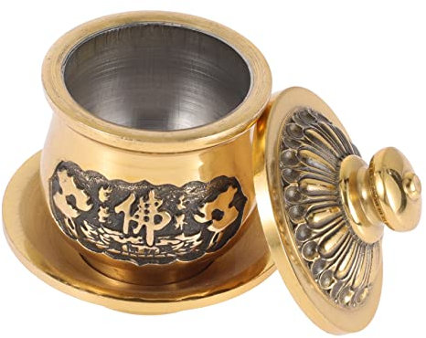 Cabilock Buddhistische Kupfer Opferbecher Für Wasser Ritual Cup Aus Reinem Kupfer Durchmesser Für Meditation Und Altar Langlebig Und Dekorativ