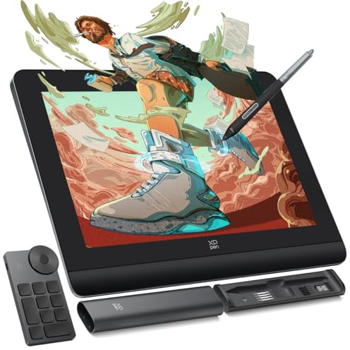 XP-PEN Artist Pro 14 Gen2 Drawing Tablet with Screen，Drawing Monitor Display 16K Pressure Levels, X3 Pro Battery-Free Stylus, 1920 * 1200 Display, 123% sRGB, Mini Keydial, for Digital Sketch, Paint