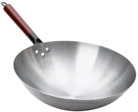Sharplace Poêle à Frire antiadhésive, poêle à Omelette de Restaurant, sauteuse en Fer, poêle Domestique avec poignée Confortable, poêle de Cuisson Polyvalente, 34 cm
