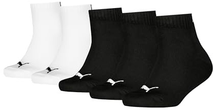 PUMA Mixte Enfant Plain Quarter, Noir/blanc, 35-38 EU