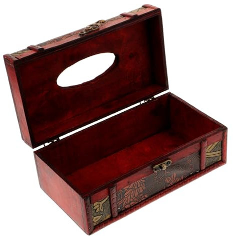 Hoement Papierhandtücher Kasten Aus Holz Serviettenbehälter Für Zuhause Einfacher Papierhandtuch-Organizer Für Wohnzimmer Und Küche