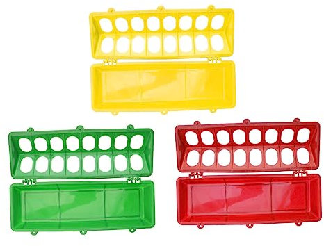 PAMINGONO 3St Taubenfutterbox Hühnerfutterautomat kein Abfall Futterschalen Geflügelhöhlentränke tauben futtertrog vogelfutterspender Futterspender für Tauben Futterspenderschlitz Plastik