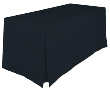 Gastro Uzal Konferenz Tischhusse Hamburg (Schwarz, 180 x 80 cm)