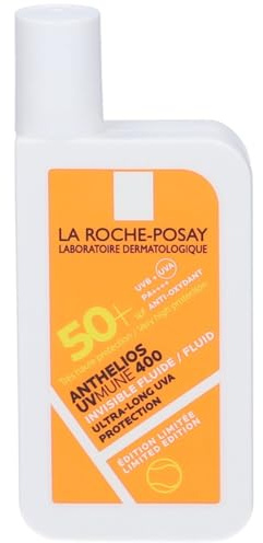 La Roche Posay Anthelios UVmune 400, unsichtbares Fluid LSF50+, für alle Hauttypen. Sehr hoher UVB/UVA-Schutz, entwickelt für Aktivitäten mit hoher Intensität. Limitierte Edition, 50 ml