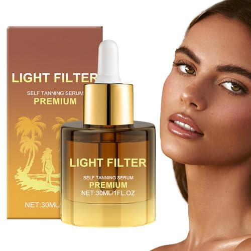 Lozione autoabbronzante | 30 ml crema autoabbronzante | Liquido di bronzo naturale con idratazione per viso corpo uomini donne soluzione abbronzante delicata