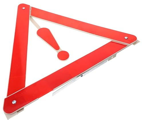 Gogogmee Triángulo De Advertencia Reflectante para Coche Triángulo Plegable De Seguridad Vial con Caja para Emergencias De Tráfico y Paradas De Emergencia Carretera