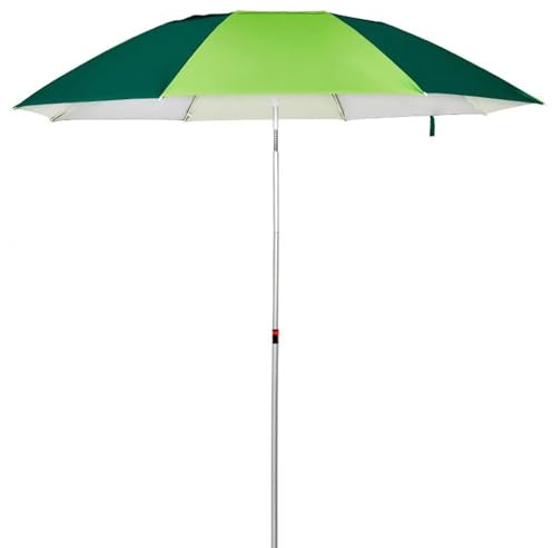 Ombrellone da Pesca da Esterno 200/220 cm, Ombrellone da Spiaggia Portatile con Rotazione A 360°, Parasol da Giardino per Campeggio, Picnic, Feste(220cm/7.2ft)