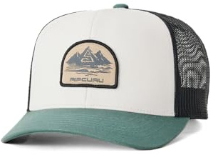 Rip Curl Herren Hut Curve Peak, Structured Trucker Hat, Mesh Snapback Baseball Cap for Men, Adjustable
