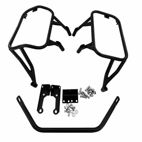 Trasero Portaequipajes para CFMOTO para 450MT para 450-MT 2023-2025 Baúl Superior Portaequipajes Alforjas Caja Herramientas Lateral Soportes Estante Trasero para Motos(Negro)