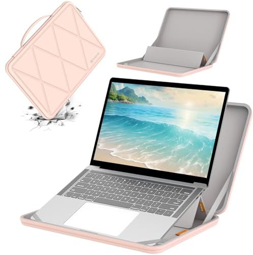 Smatree MS47T custodia rigida in EVA con supporto per 14,6 pollici Samsung Galaxy Tab S10 Ultra, per Samsung Galaxy Tab S9/S8 Ultra Tablet borsa per portatile, rosa