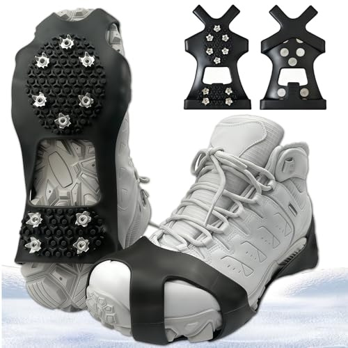 Anti-Rutsch Schuhspikes Grödel mit 10 Zähne