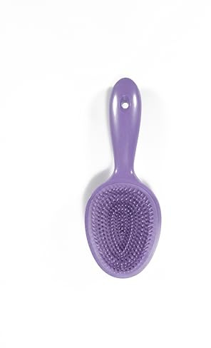 S&W DECORE Double Sided Scalp Massager Hair Growth, Shampoo Brush Head Scalp Massager for Hair Growth Scalp Scrubber with Soft Silicone Bristles (Purple)