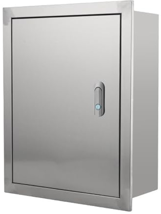 Outdoor Waterproof Electrical Enclosure Box - Wall-Mounted Junction Box with Lock, Hidden Wiring Cabinet for Home & Commercial, In-Wall Cable Management Solution