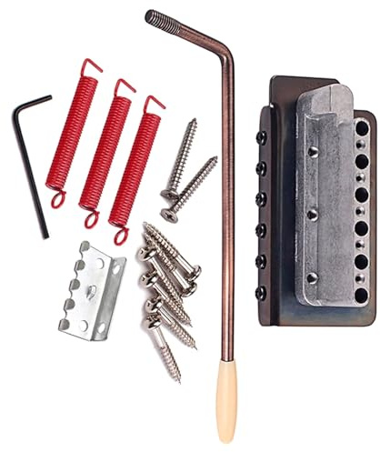 6 String Selle Piatte Singolo Tremolo Hardtail Bridge Sistemi Piastra Collo Chitarra Elettrica Parte Rapida Per Installazione Stringa Selle Piane Singolo Tremolo
