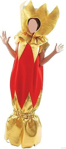Feclmiyt Weihnachtsknallbonbons für Erwachsene, lustiges Erwachsenenkostüm, Unisex, Weihnachtskostüm, Knallbonbon-Verkleidung, Urlaub, Weihnachten, Cosplay-Kostüm (Gold, XL)