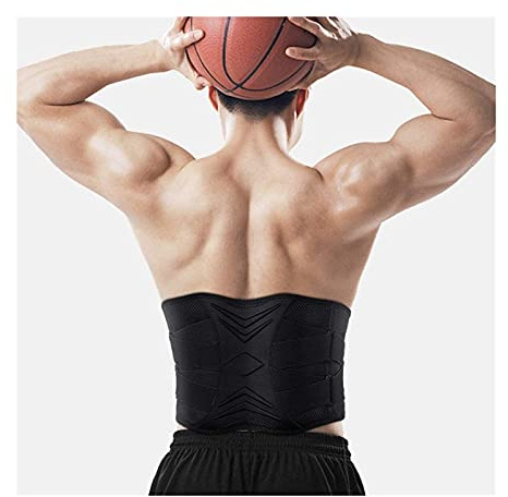 Correas de Soporte Ajustables: Soporte Lumbar para Hombres y Mujeres, protección Deportiva, cinturón de Soporte Lumbar de Malla con Orificio Transpirable Tropical (tamaño: Grande)