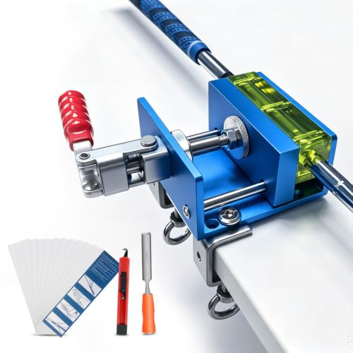 Kofull Golf Grip Regripping Kit, inklusive 13 Griffbändern, Hakenmesser, Bandentferner und Aluminium-Schraubstockklemme, bohrfreie Installation