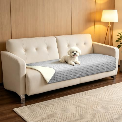 Luvore Funda Impermeable para Sofá, Funda para Mascotas, Fundas de sofá refrescantes, Lavable a Máquina, Apta para Perros, Gatos, Ideal para el Verano, 76x190cm