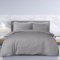 Sleepdown Double Duvet Set, Cotton, Grey